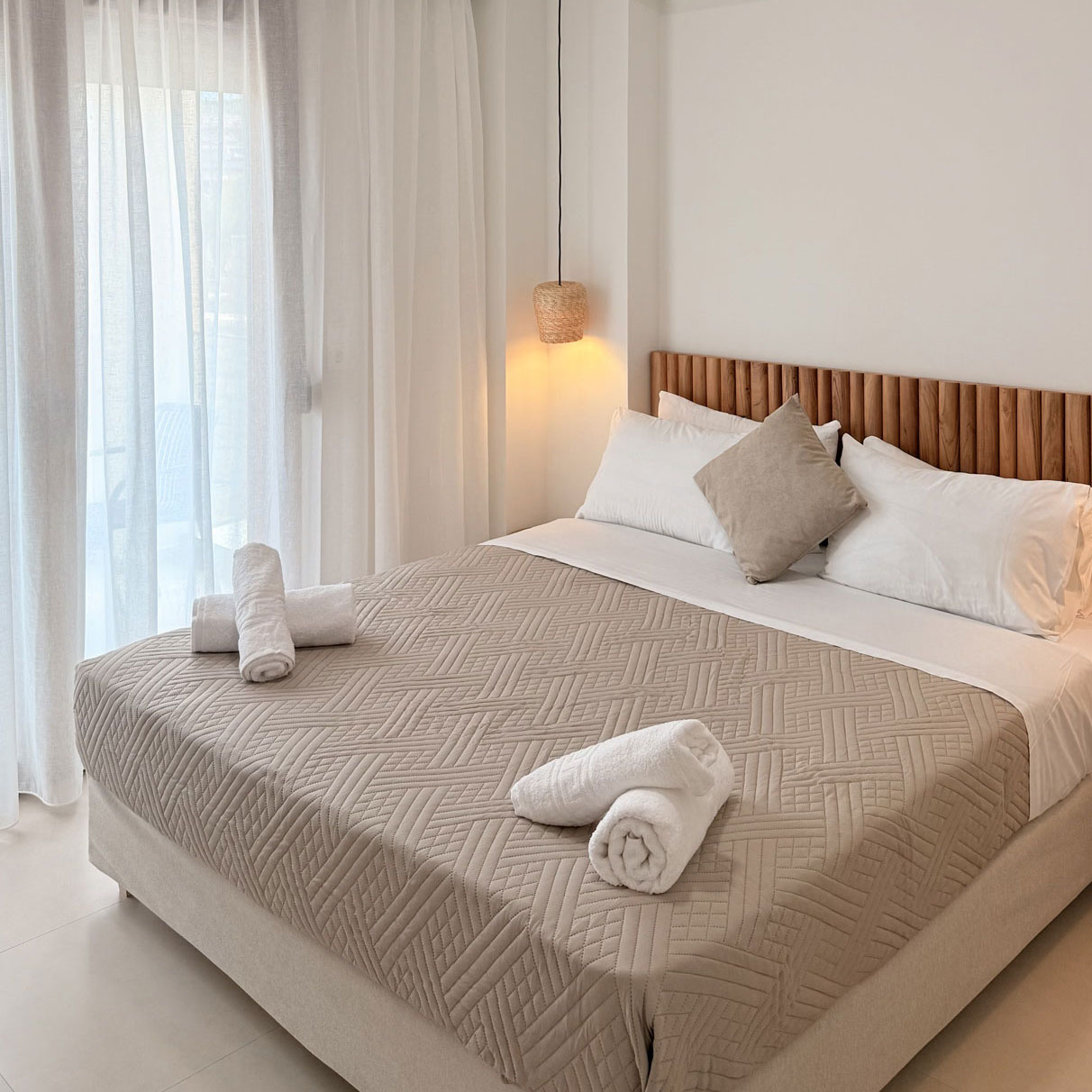 Bedroom with laptop